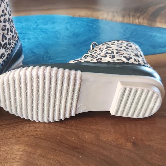 Magellan Outdoors Women's Leopard Print Duck Boots - Black and Leopard - Picture 7 of 7